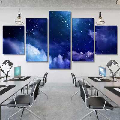 Stars Night Sky 3 1 Galaxy Sky and Space Multi Piece Panel Canvas Home Decor Housewarming Gift Ideas Poster Canvas Gallery Prints