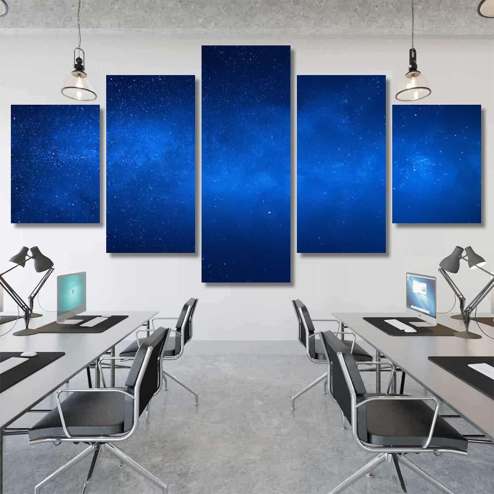 Stars Galaxies Views Night Sky Galaxy Sky and Space Multi Piece Panel Canvas Home Decor Housewarming Gift Ideas Poster Canvas Gallery Prints