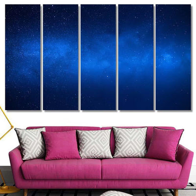 Stars Galaxies Views Night Sky Galaxy Sky and Space Multi Piece Panel Canvas Home Decor Housewarming Gift Ideas Poster Canvas Gallery Prints