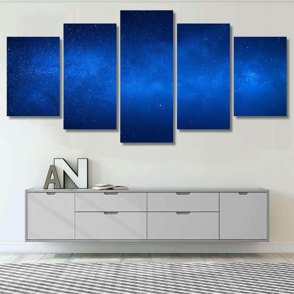 Stars Galaxies Views Night Sky Galaxy Sky and Space Multi Piece Panel Canvas Home Decor Housewarming Gift Ideas Poster Canvas Gallery Prints