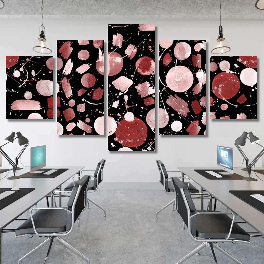 Hand Abstract Watercolor Galaxy Planets 10 Galaxy Sky and Space Multi Piece Panel Canvas Home Decor Housewarming Gift Ideas Poster Canvas Gallery Prints