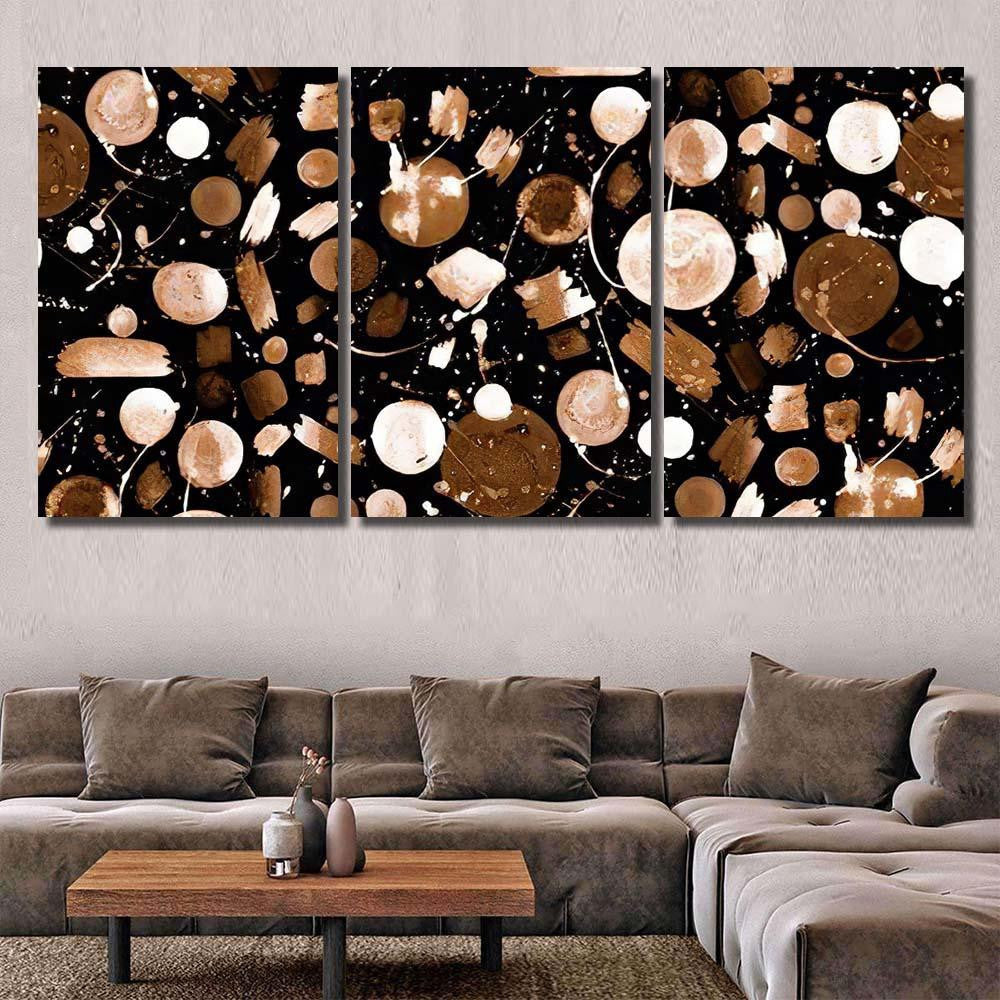 Hand Abstract Watercolor Galaxy Planets 4 Galaxy Sky and Space Multi Piece Panel Canvas Home Decor Housewarming Gift Ideas Poster Canvas Gallery Prints