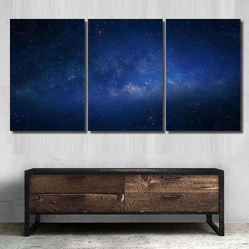 Milky Way Galaxy Stars Space Dust 15 1 Galaxy Sky and Space Multi Piece Panel Canvas Home Decor Housewarming Gift Ideas Poster Canvas Gallery Prints