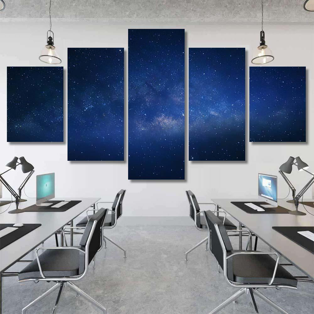 Milky Way Galaxy Stars Space Dust 15 1 Galaxy Sky and Space Multi Piece Panel Canvas Home Decor Housewarming Gift Ideas Poster Canvas Gallery Prints