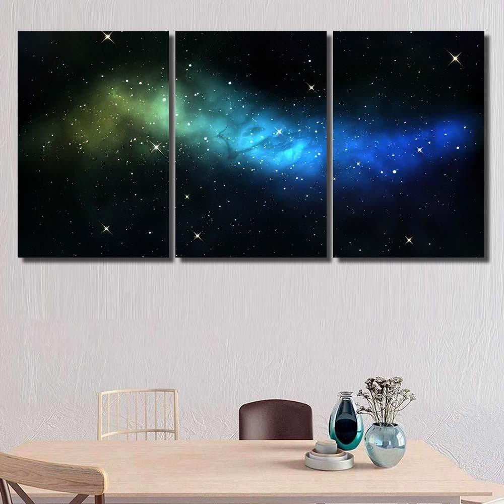 Milky Way White Stars Space Background Galaxy Sky and Space Multi Piece Panel Canvas Home Decor Housewarming Gift Ideas Poster Canvas Gallery Prints