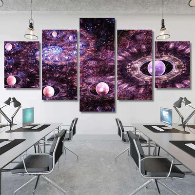 Spiral Galaxy Far Space Twists Magnetic Galaxy Sky and Space Multi Piece Panel Canvas Home Decor Housewarming Gift Ideas Poster Canvas Gallery Prints