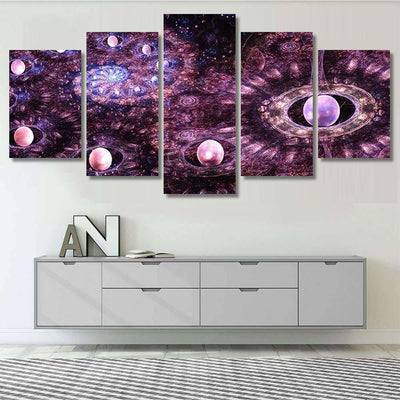 Spiral Galaxy Far Space Twists Magnetic Galaxy Sky and Space Multi Piece Panel Canvas Home Decor Housewarming Gift Ideas Poster Canvas Gallery Prints