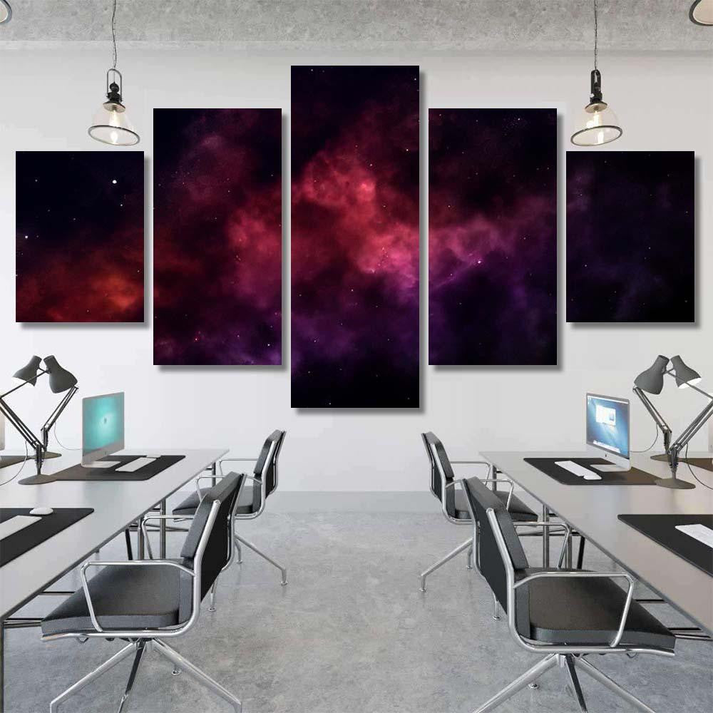 Space Background Fantastic Outer View Realistic 16 Galaxy Sky and Space Multi Piece Panel Canvas Home Decor Housewarming Gift Ideas Poster Canvas Gallery Prints