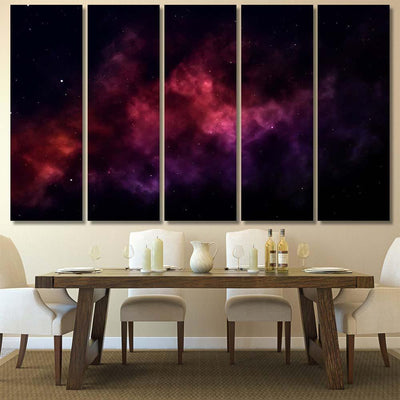 Space Background Fantastic Outer View Realistic 16 Galaxy Sky and Space Multi Piece Panel Canvas Home Decor Housewarming Gift Ideas Poster Canvas Gallery Prints