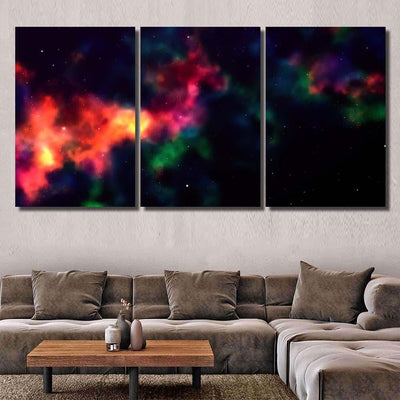 Space Background Fantastic Outer View Realistic 4 1 Galaxy Sky and Space Multi Piece Panel Canvas Home Decor Housewarming Gift Ideas Poster Canvas Gallery Prints