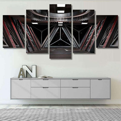 Sci Fi Corridor View Space Galaxy Galaxy Sky and Space Multi Piece Panel Canvas Home Decor Housewarming Gift Ideas Poster Canvas Gallery Prints
