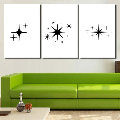 Pattern Stars Meteoroids Comets Asteroids Isolated Galaxy Sky and Space Multi Piece Panel Canvas Home Decor Housewarming Gift Ideas Poster Canvas Gallery Prints