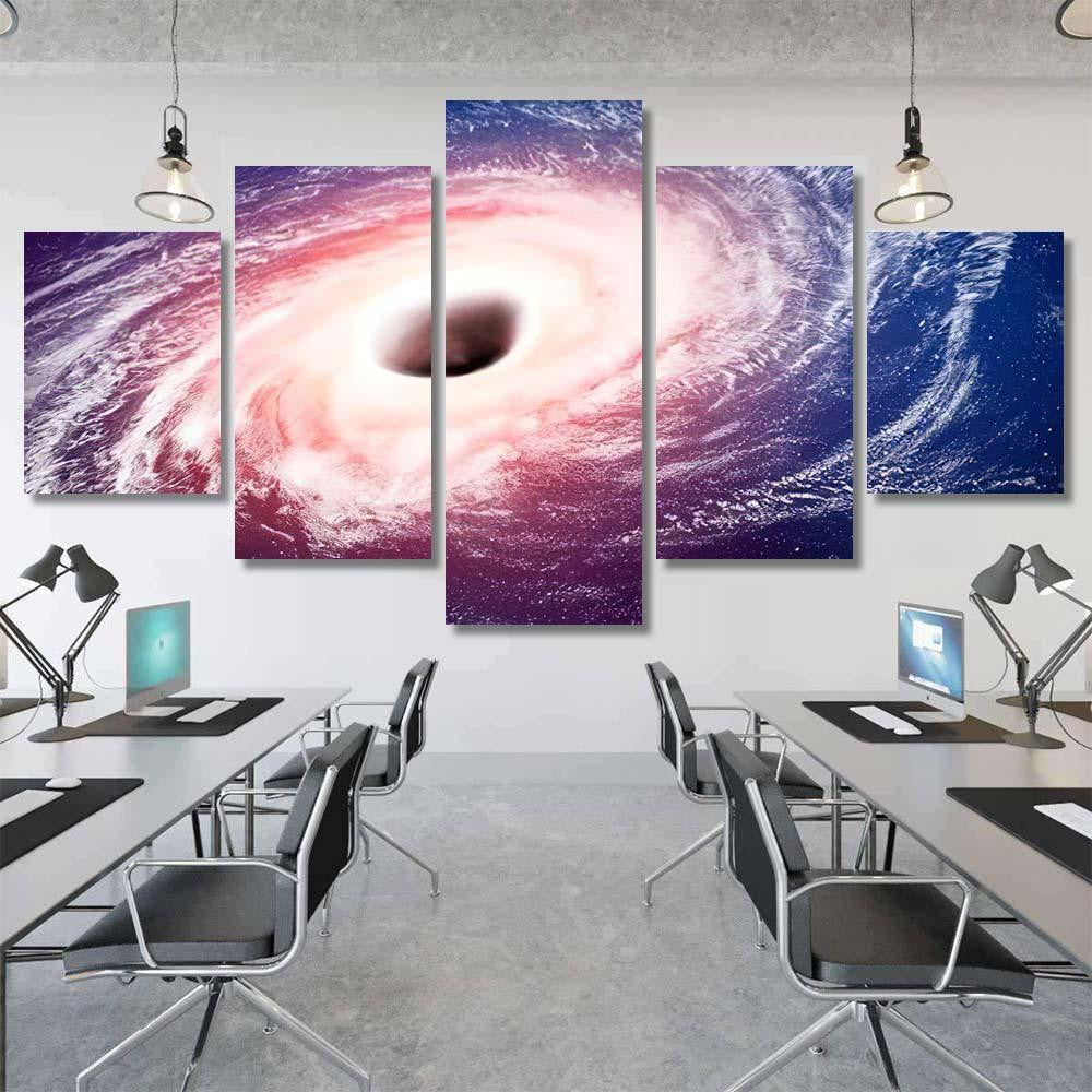 Hole Black Space Way Fiction Hydrogen 2 Galaxy Sky and Space Multi Piece Panel Canvas Home Decor Housewarming Gift Ideas Poster Canvas Gallery Prints