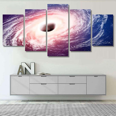 Hole Black Space Way Fiction Hydrogen 2 Galaxy Sky and Space Multi Piece Panel Canvas Home Decor Housewarming Gift Ideas Poster Canvas Gallery Prints