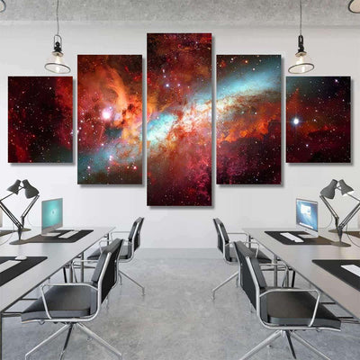 Nebula Galaxies Deep Space Elements This 4 Galaxy Sky and Space Multi Piece Panel Canvas Home Decor Housewarming Gift Ideas Poster Canvas Gallery Prints