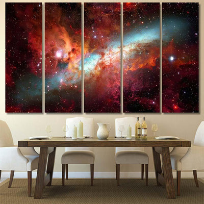 Nebula Galaxies Deep Space Elements This 4 Galaxy Sky and Space Multi Piece Panel Canvas Home Decor Housewarming Gift Ideas Poster Canvas Gallery Prints