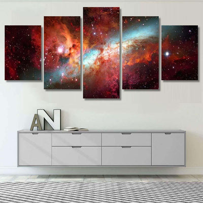 Nebula Galaxies Deep Space Elements This 4 Galaxy Sky and Space Multi Piece Panel Canvas Home Decor Housewarming Gift Ideas Poster Canvas Gallery Prints