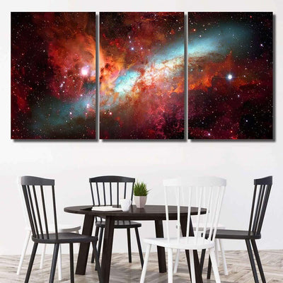Nebula Galaxies Deep Space Elements This 4 Galaxy Sky and Space Multi Piece Panel Canvas Home Decor Housewarming Gift Ideas Poster Canvas Gallery Prints