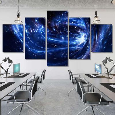 Somewhere Universe Space Landscape Curvature Spacetime Galaxy Sky and Space Multi Piece Panel Canvas Home Decor Housewarming Gift Ideas Poster Canvas Gallery Prints