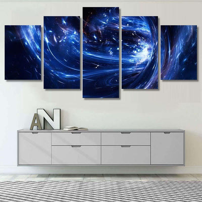 Somewhere Universe Space Landscape Curvature Spacetime Galaxy Sky and Space Multi Piece Panel Canvas Home Decor Housewarming Gift Ideas Poster Canvas Gallery Prints