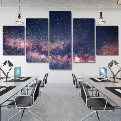 Perseid Meteor Shower Milky Way Sky Galaxy Sky and Space Multi Piece Panel Canvas Home Decor Housewarming Gift Ideas Poster Canvas Gallery Prints