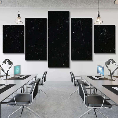 Noise Black Background Overlay Abstract Film 2 Galaxy Sky and Space Multi Piece Panel Canvas Home Decor Housewarming Gift Ideas Poster Canvas Gallery Prints