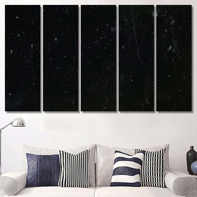 Noise Black Background Overlay Abstract Film 2 Galaxy Sky and Space Multi Piece Panel Canvas Home Decor Housewarming Gift Ideas Poster Canvas Gallery Prints