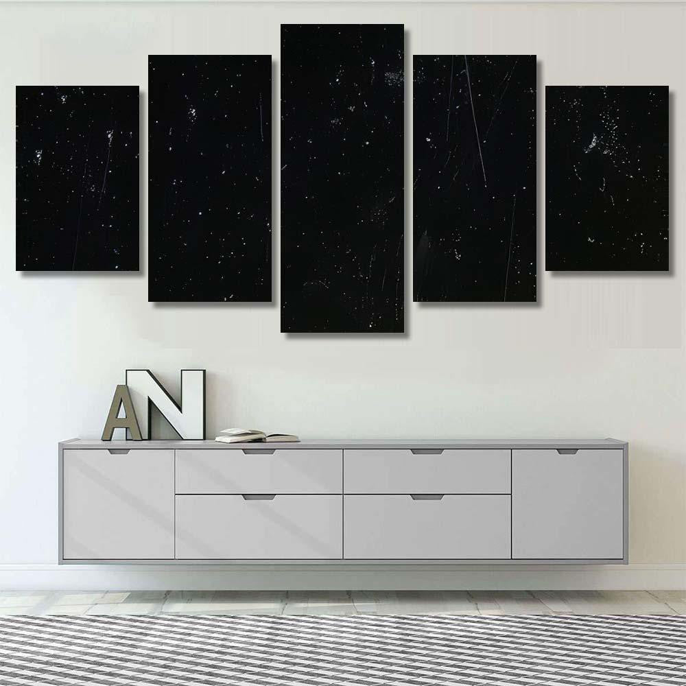 Noise Black Background Overlay Abstract Film 2 Galaxy Sky and Space Multi Piece Panel Canvas Home Decor Housewarming Gift Ideas Poster Canvas Gallery Prints