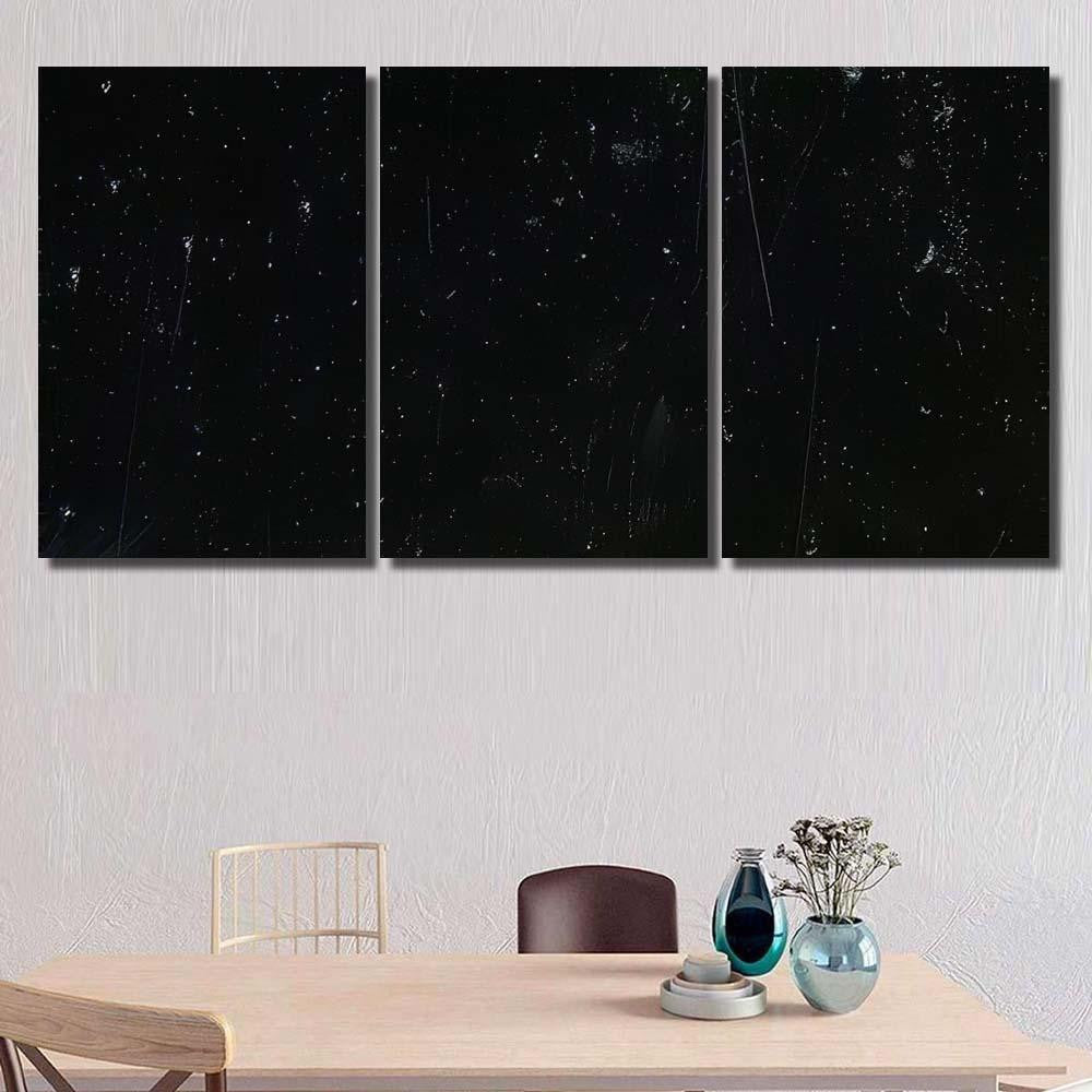 Noise Black Background Overlay Abstract Film 2 Galaxy Sky and Space Multi Piece Panel Canvas Home Decor Housewarming Gift Ideas Poster Canvas Gallery Prints