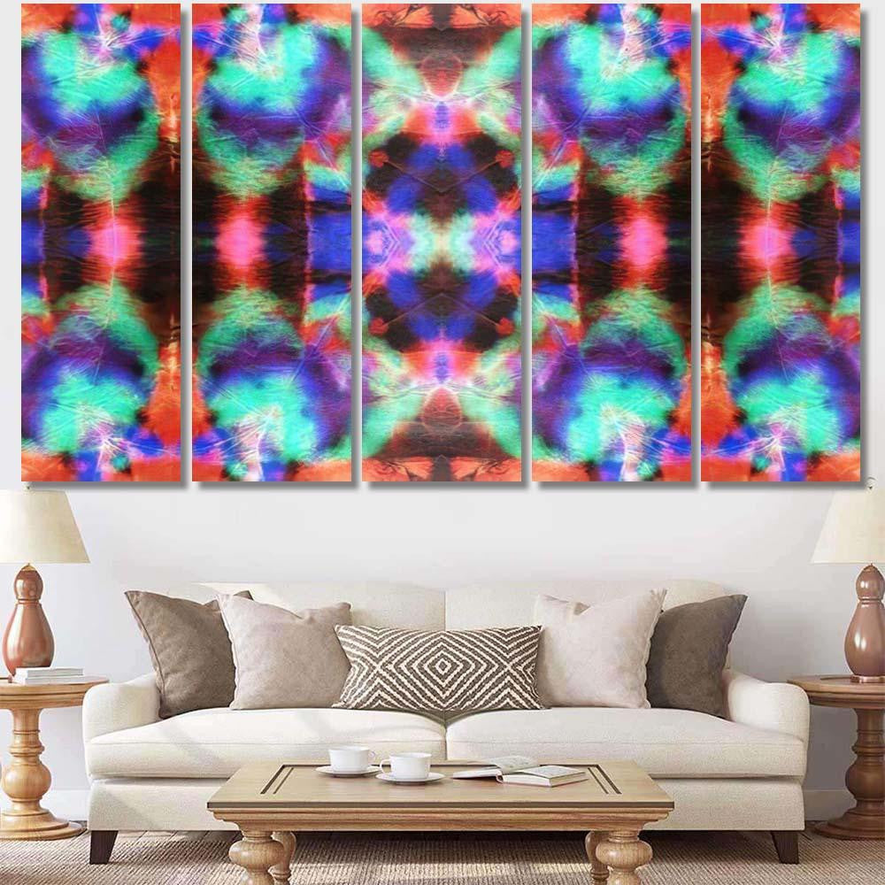 Luminescent Mirror Tone Vintage Old Texture Galaxy Sky and Space Multi Piece Panel Canvas Home Decor Housewarming Gift Ideas Poster Canvas Gallery Prints