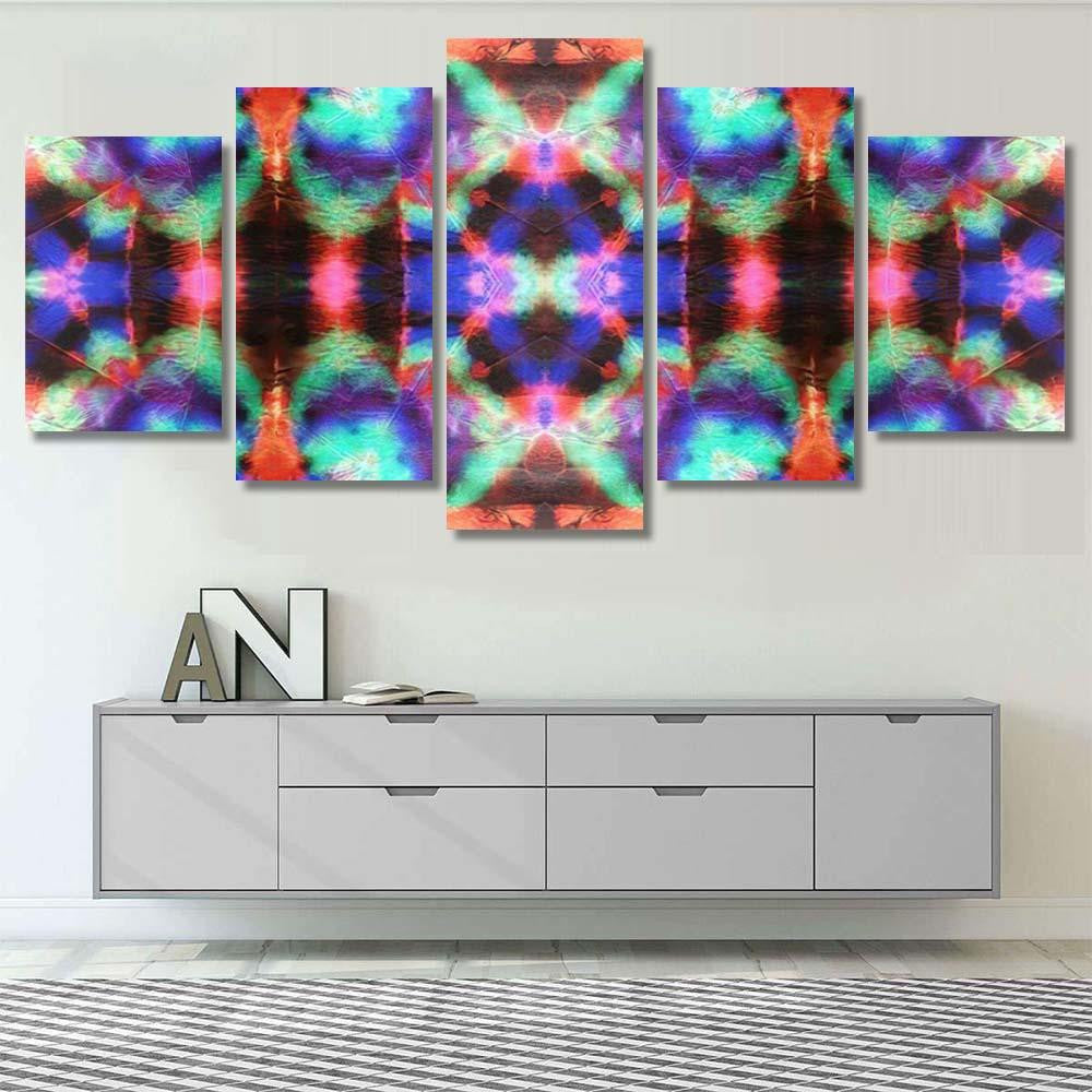 Luminescent Mirror Tone Vintage Old Texture Galaxy Sky and Space Multi Piece Panel Canvas Home Decor Housewarming Gift Ideas Poster Canvas Gallery Prints