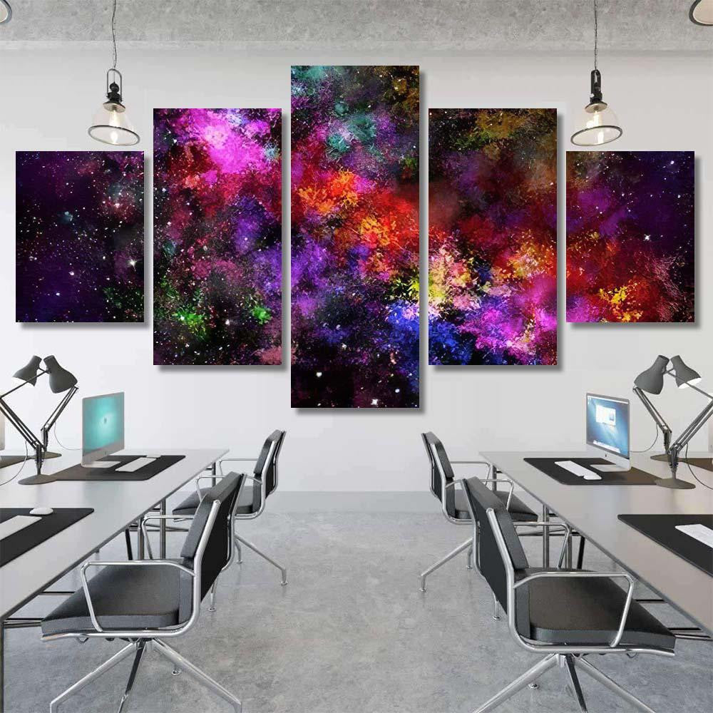 Star Field Galaxy Space Nebulae Abstract 2 Galaxy Sky and Space Multi Piece Panel Canvas Home Decor Housewarming Gift Ideas Poster Canvas Gallery Prints