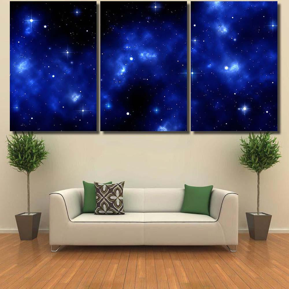 Space Galaxy Background Shining Stars Nebul A2 Galaxy Sky and Space Multi Piece Panel Canvas Home Decor Housewarming Gift Ideas Poster Canvas Gallery Prints