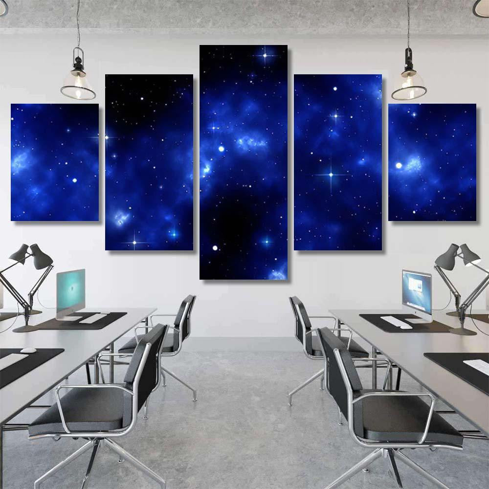 Space Galaxy Background Shining Stars Nebul A2 Galaxy Sky and Space Multi Piece Panel Canvas Home Decor Housewarming Gift Ideas Poster Canvas Gallery Prints