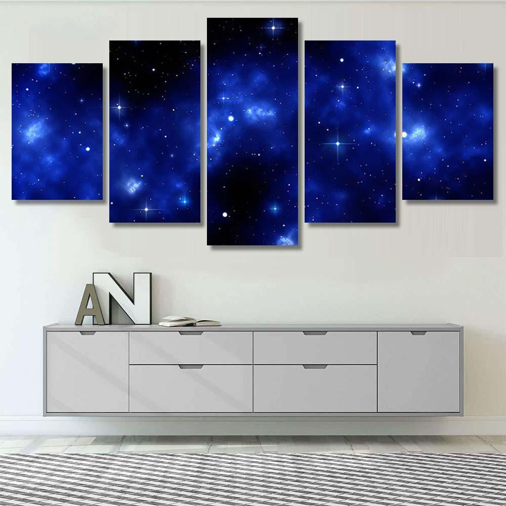 Space Galaxy Background Shining Stars Nebul A2 Galaxy Sky and Space Multi Piece Panel Canvas Home Decor Housewarming Gift Ideas Poster Canvas Gallery Prints