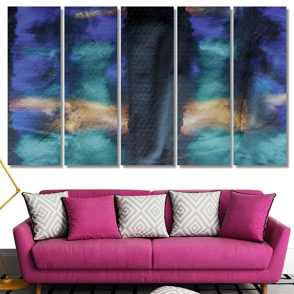 Rose Extraterrestrial Hand Drawn Background Purple Galaxy Sky and Space Multi Piece Panel Canvas Home Decor Housewarming Gift Ideas Poster Canvas Gallery Prints