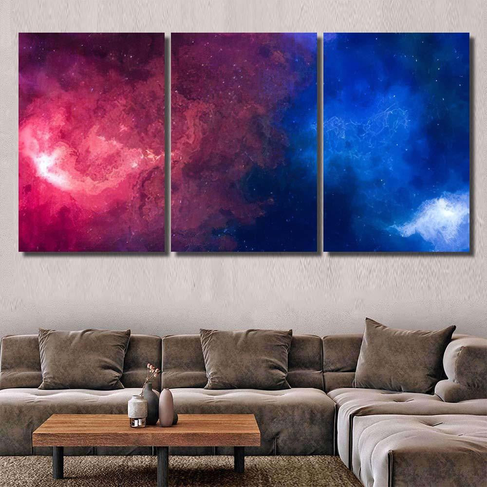 High Definition Star Field Colorful Night 19 Galaxy Sky and Space Multi Piece Panel Canvas Home Decor Housewarming Gift Ideas Poster Canvas Gallery Prints