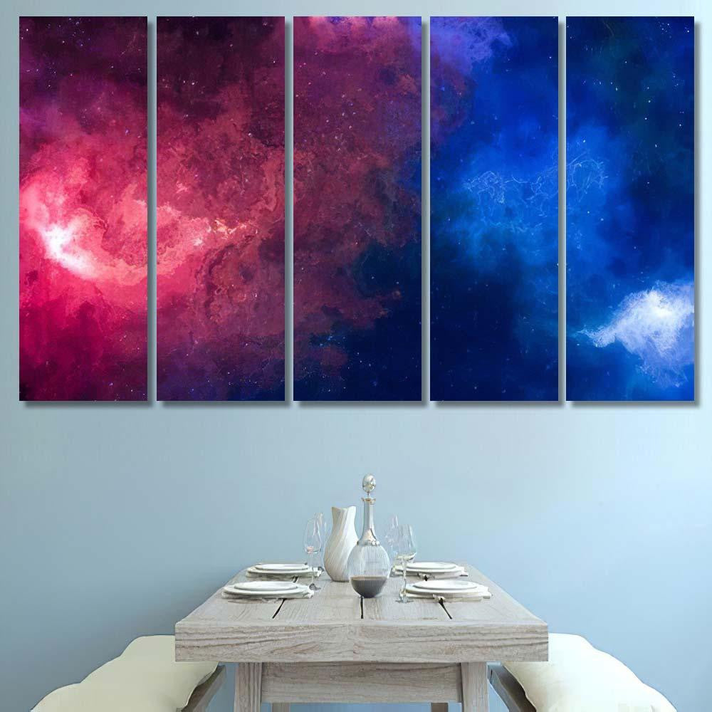 High Definition Star Field Colorful Night 19 Galaxy Sky and Space Multi Piece Panel Canvas Home Decor Housewarming Gift Ideas Poster Canvas Gallery Prints