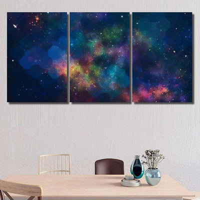 Star Field Galaxy Space Nebula Abstract 2 Galaxy Sky and Space Multi Piece Panel Canvas Home Decor Housewarming Gift Ideas Poster Canvas Gallery Prints