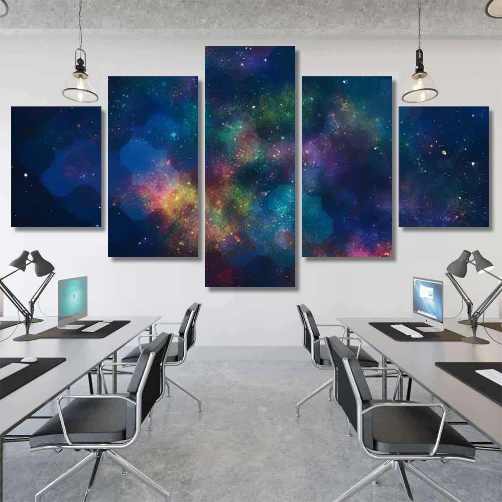 Star Field Galaxy Space Nebula Abstract 2 Galaxy Sky and Space Multi Piece Panel Canvas Home Decor Housewarming Gift Ideas Poster Canvas Gallery Prints