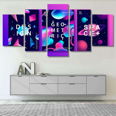Set Abstract Trendy Cosmic Posters Crystal Galaxy Sky and Space Multi Piece Panel Canvas Home Decor Housewarming Gift Ideas Poster Canvas Gallery Prints