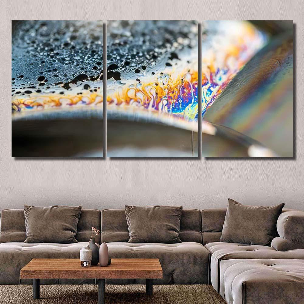 Psychedelic Abstract Planet Soap Bubble Light 5 Galaxy Sky and Space Multi Piece Panel Canvas Home Decor Housewarming Gift Ideas Poster Canvas Gallery Prints