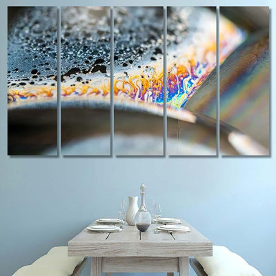 Psychedelic Abstract Planet Soap Bubble Light 5 Galaxy Sky and Space Multi Piece Panel Canvas Home Decor Housewarming Gift Ideas Poster Canvas Gallery Prints