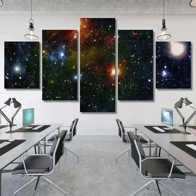 Planet Elements This Image Furnished By 1 Galaxy Sky and Space Multi Piece Panel Canvas Home Decor Housewarming Gift Ideas Poster Canvas Gallery Prints