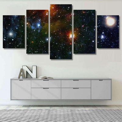 Planet Elements This Image Furnished By 1 Galaxy Sky and Space Multi Piece Panel Canvas Home Decor Housewarming Gift Ideas Poster Canvas Gallery Prints