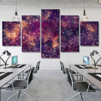 Star Field Galaxy Space Nebula Abstract 3 Galaxy Sky and Space Multi Piece Panel Canvas Home Decor Housewarming Gift Ideas Poster Canvas Gallery Prints