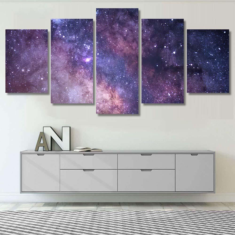 Planets Spcae Galaxy Sky and Space Multi Piece Panel Canvas Home Decor Housewarming Gift Ideas Poster Canvas Gallery Prints