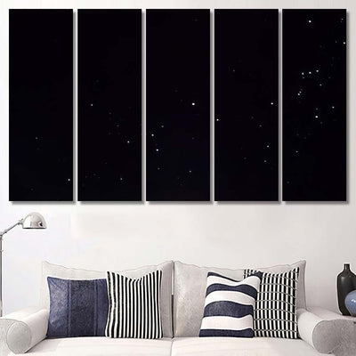 Night Sky 97 Galaxy Sky and Space Multi Piece Panel Canvas Home Decor Housewarming Gift Ideas Poster Canvas Gallery Prints