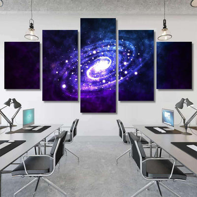 Spiral Galaxy On Space Background Realistic Galaxy Sky and Space Multi Piece Panel Canvas Home Decor Housewarming Gift Ideas Poster Canvas Gallery Prints