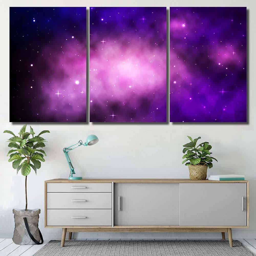 Space Galaxy Background Shining Stars Nebul A1 Galaxy Sky and Space Multi Piece Panel Canvas Home Decor Housewarming Gift Ideas Poster Canvas Gallery Prints